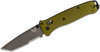 Benchmade Bailout AXIS Lock Knife Green Aluminum Tanto Serrated