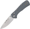 Open view of the Buck 0790 Mini Range Pro Folding Knife showing satin 154CM blade and gray GFN handle.
