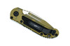 Reverse closed view of Microtech LUDT Gen III camo handle with clip visible.