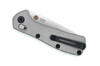 Buck 0790GYS Mini Range Elite Folding Knife – folded reverse view with deep-carry clip and BOS heat treat mark.
