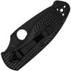 Spyderco Persistence closed, displaying reversible pocket clip and handle texture pattern.