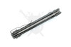 Top-down spine view showing blade thickness, serrations, and handle construction