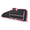VISM 36 inch rifle case black with pink trim featuring five external magazine pouches and reinforced carry handles