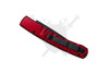 Piranha Virus Automatic Knife Red Tactical Plain Blade