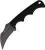 Smith & Wesson H.R.T. hawkbill neck knife with black TiNi coated blade and black G10 handle.