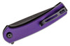 CIVIVI Mini Asticus Flipper Knife Black Stonewashed Drop Point Blade, Purple G10