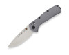 Buck 0791GYS Range Elite open showing satin CPM-MagnaCut drop point blade and gray aluminum handle