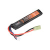 Lancer Tactical 7.4V 1100mAh 20C stick LiPo airsoft battery with wiring and Mini Tamiya connector