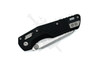 Microtech MSI closed position black frag aluminum handle detail