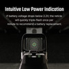 Low battery indicator reticle flash warning demonstration