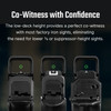 Co-witness comparison with iron sights using Osight SE optic