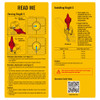 Zeroing instructions and installation guide card for Osight S