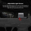 Adjustable light sensor feature with brightness control buttons