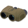 Carson Hornet 8x22 compact binoculars in olive green showing front lenses and textured grip design