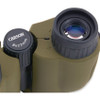 Close-up of Carson binocular eyepiece and focus dial with magnification marking