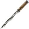 United Cutlery M48 Cyclone dagger with tri-edged spiraling stonewashed blade and desert tan handle