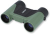 Carson Wildcat 7x18 kids binoculars green black compact focus-free binoculars front angle view