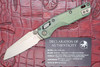 Microtech MSI Mini Ram-Lok knife antique green titanium handle bronze stonewash blade with authenticity card Marfione Select 210M-13MS2
