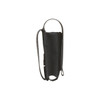 Black laser cut pistol magazine pouch side profile showing retention flap