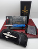 Marfione Custom Dirac complete package with knife, signed metal COA, custom box, pouch, microfiber sleeve and metal dagger emblem