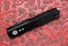 Closed side view of Microtech Jedi Knight Ultratech showing textured scale pattern and hardware