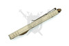Microtech Dirac Delta spine view showing slim chassis and thumb slide detail