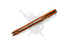 Buck 724 Mustang side profile showing slim aluminum handle and lockback spine