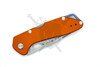 Buck 724 Mustang partially closed with visible Buck USA blade marking and thumbhole opener