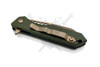 Pocket clip side of Jinn with bronze hardware and deep carry clip