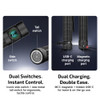 Olight Baton 4 Pro dual switch interface and hidden USB-C charging port demonstration