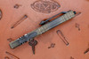 Spine view of the Microtech Ultratech Gen IV Wookiee showing thumb slide and machined handle contours