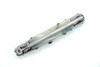 Spine profile view of Italian stiletto automatic knife showing slim construction.