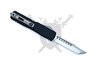 Microtech UTX-70 Gen IV Hellhound 14194-10S open reverse side showing pocket clip