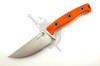 Microtech Akris 95-10EM-1 fixed blade with stonewashed M390MK drop point blade