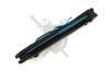 Spine view of Heretic Knives Jinn automatic folder showing slim profile and centered blade