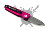 Reverse view of Armed Force Tactical Pocket Flash Micro automatic knife with pocket clip attached
