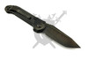 Reverse side of the Microtech Marfione Select LUDT Gen III showing the titanium pocket clip, DLC hardware, and carbon fiber inlay.