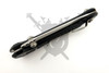 Rear angled view of the Microtech LUDT RAM-LOK showing the reversible tip-up pocket clip, aluminum frame, and premium hardware.