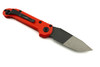 Reverse view of the Microtech LUDT Gen III 1136-1MWS showing the black stainless steel pocket clip and two-tone Tanto blade.