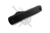 Microtech UTX-70 Gen IV 11484-1T closed front view with black aluminum handle