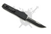 Microtech UTX-70 Gen IV 11484-1T open reverse view showing black pocket clip