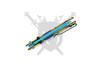 Speed Burst Collector Sonic the Hedgehog assisted opening knife spine view showing spring-assisted construction