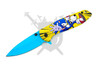 Speed Burst Collector Sonic the Hedgehog assisted opening knife with blue drop point blade open front view