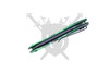 Piccolo Power Surge assisted opening knife spine view showing blade centering.