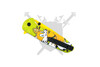 Twin-Tail Velocity assisted opening knife closed reverse side with pocket clip.