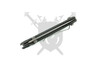 Spine view of the Microtech LUDT RAM-LOK manual knife highlighting slim profile and bearing pivot construction.