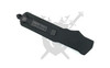 Armed Force Tactical Shadow Ridge OTF Automatic Knife 319LBSTS closed rear view with pocket clip.