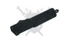 Armed Force Tactical Shadow Ridge OTF Automatic Knife 319LBSTS closed front view with textured black G-10 handle.
