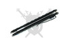 Spine view of Elite Edge Modern Laser Damascus spring assisted liner lock knife.