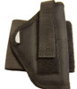 Pro-Tech Outdoors WANK-20LZ ankle holster shown holding a compact semi-automatic pistol with an attached laser sight